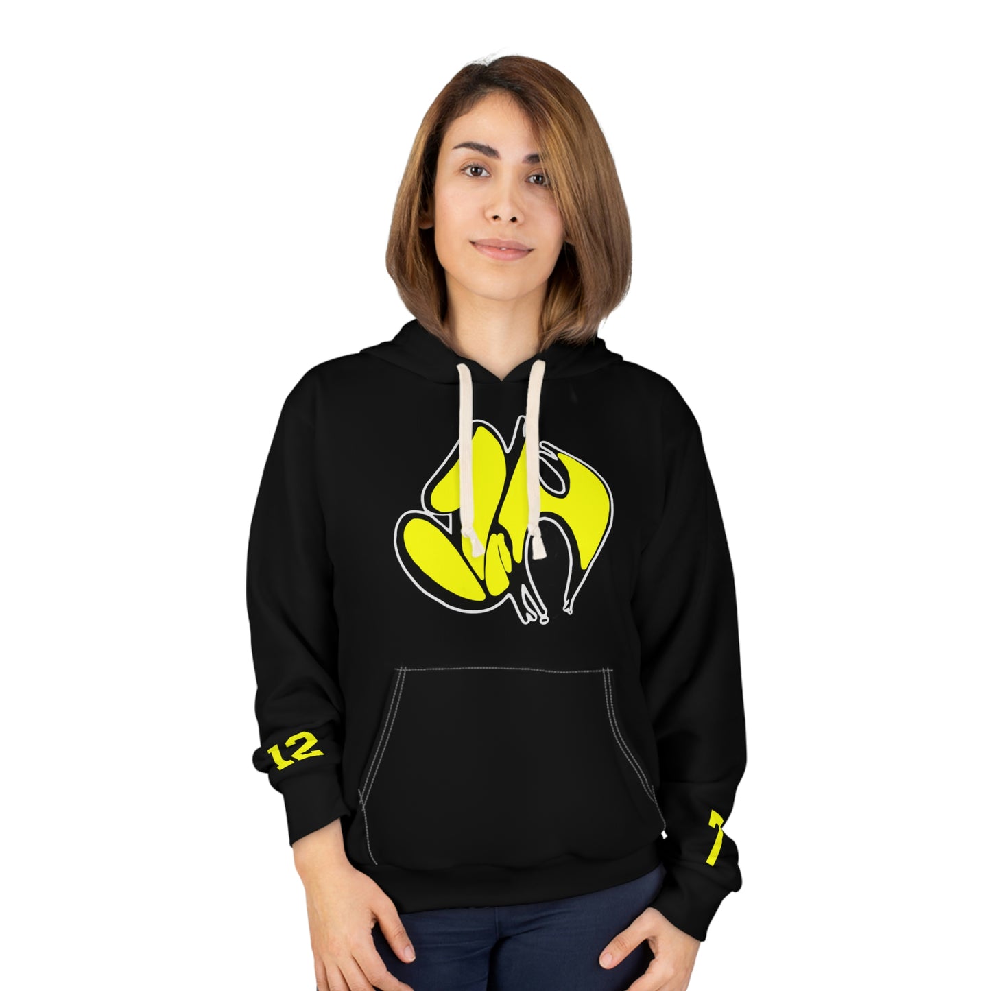 "James' Legendary Crit " - ZN FOREVER Hoodie Black (Yellow)