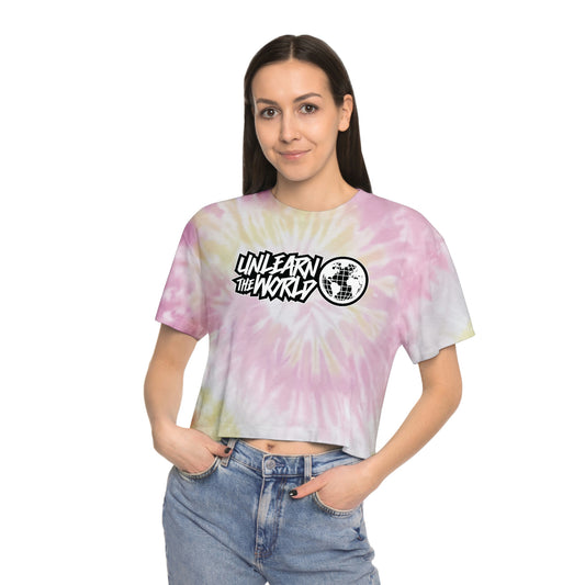 Unlearn The World - Women's Tie-Dye Logo Tee