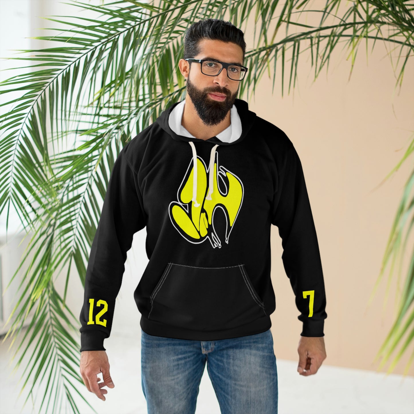 "James' Legendary Crit " - ZN FOREVER Hoodie Black (Yellow)