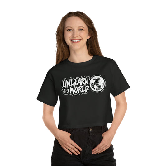 Unlearn The World - Heritage Cropped T-Shirt