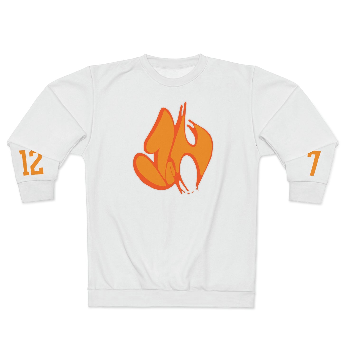 "James' Legendary Crit " - ZN FOREVER Crew White (Orange)