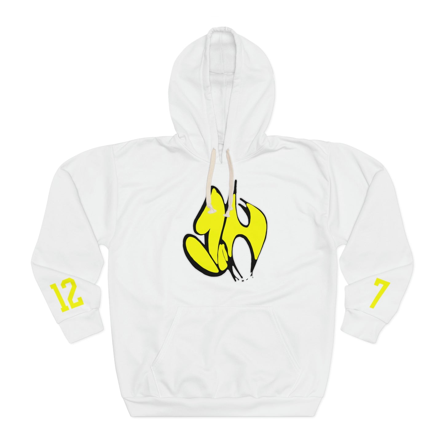 "James' Legendary Crit " - ZN FOREVER Hoodie White (Yellow)