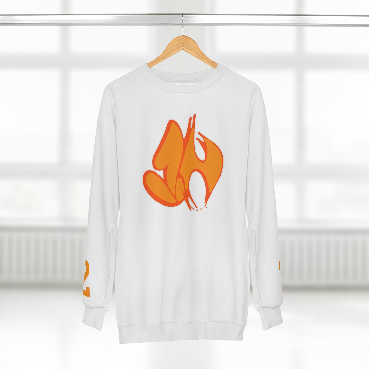 "James' Legendary Crit " - ZN FOREVER Crew White (Orange)