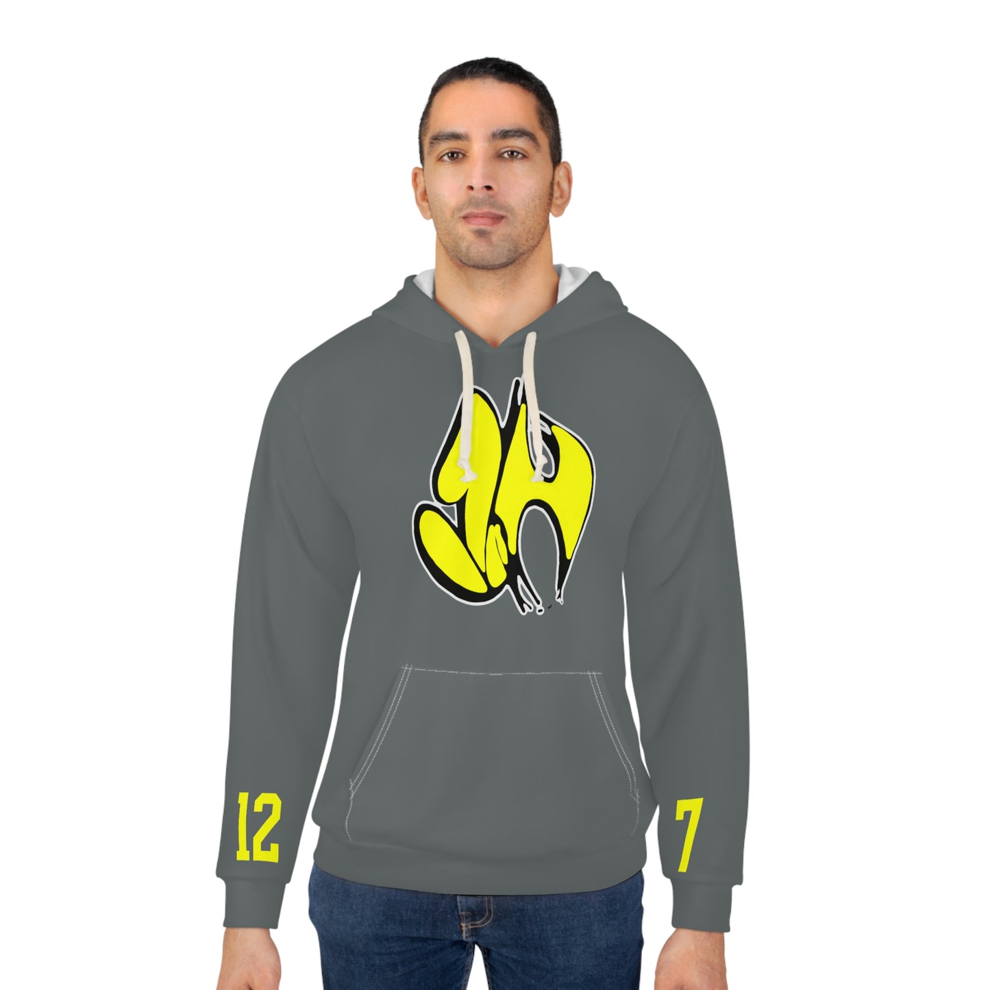 "James' Legendary Crit " - ZN FOREVER Hoodie Grey (Yellow)