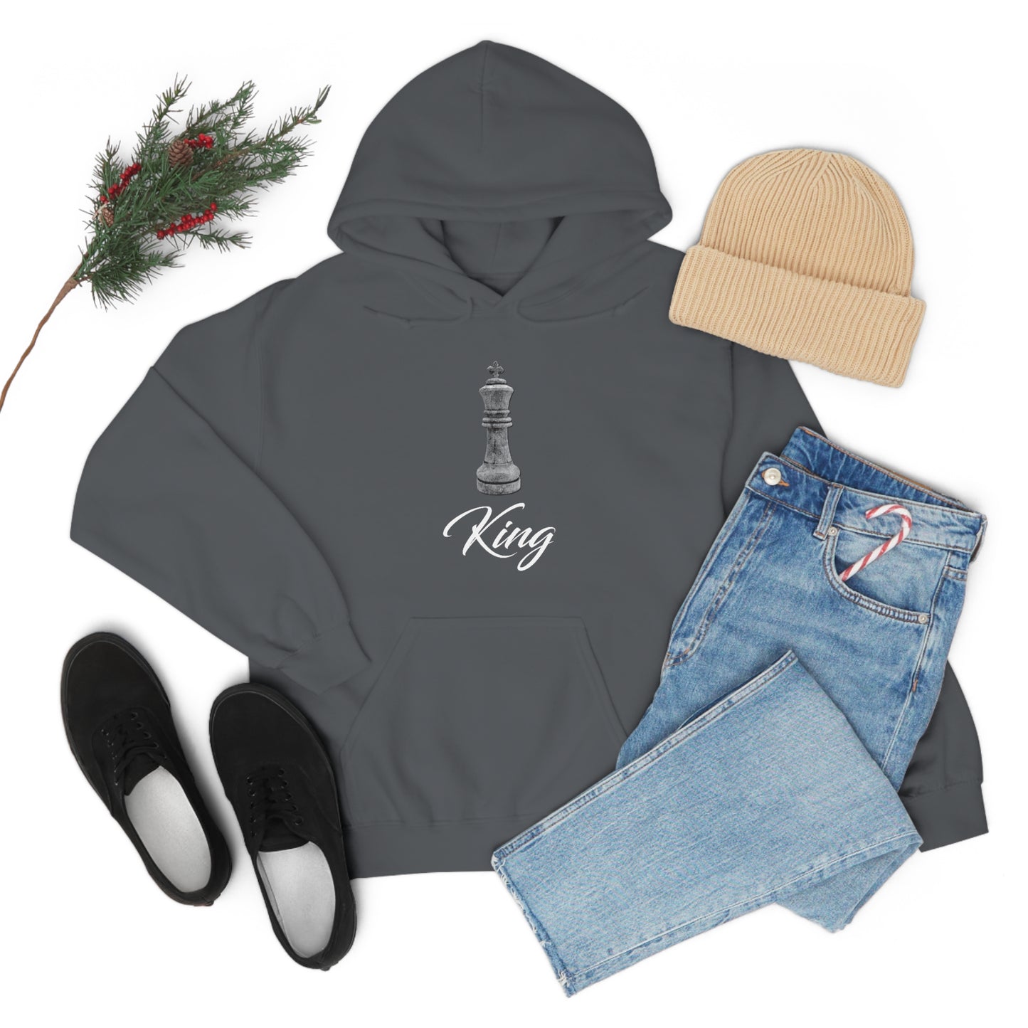 Del La Kruci - The King Hooded Sweatshirt