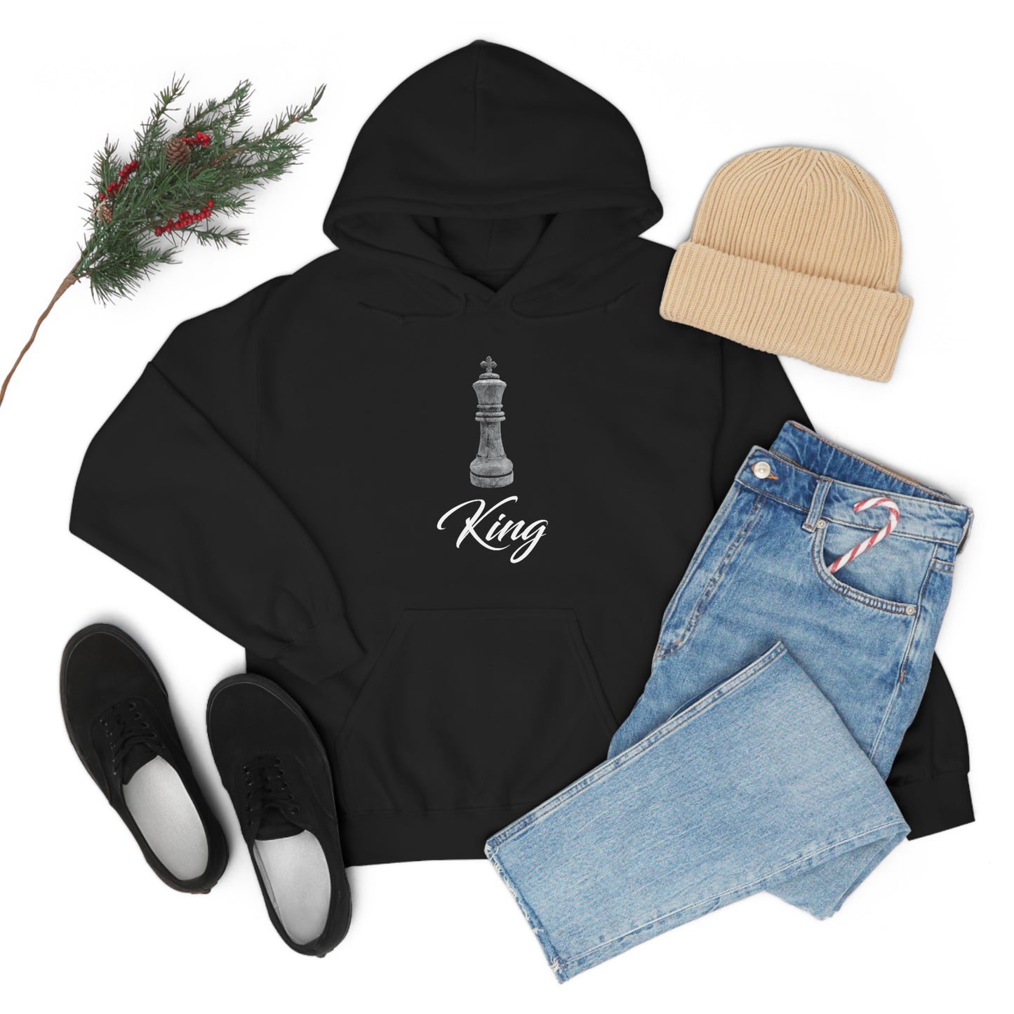 Del La Kruci - The King Hooded Sweatshirt