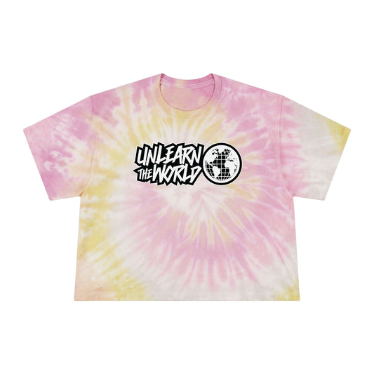 Unlearn The World - Women's Tie-Dye Logo Tee