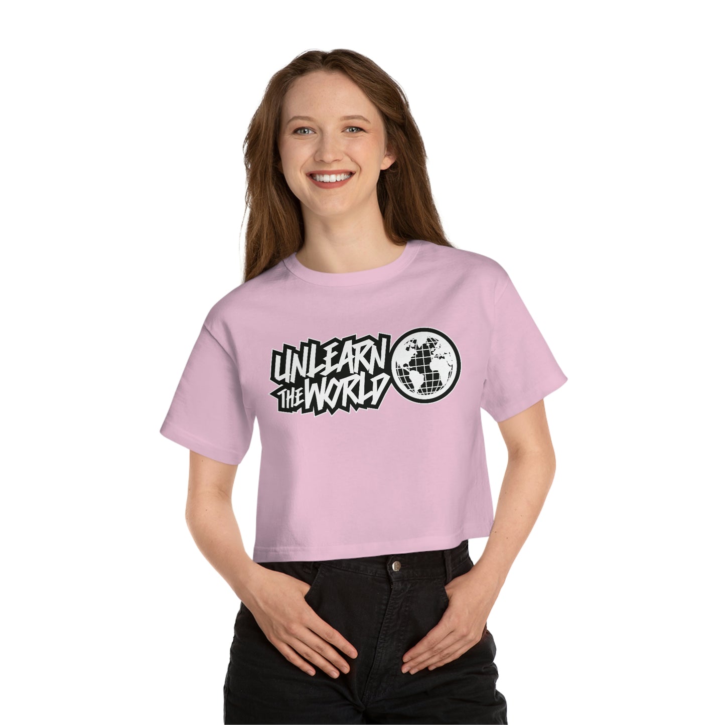 Unlearn The World - Heritage Cropped T-Shirt