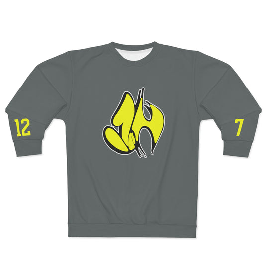 "James' Legendary Crit " - ZN FOREVER  Crew Grey (Yellow)