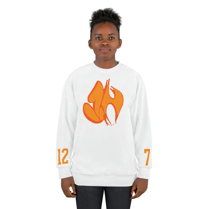 "James' Legendary Crit " - ZN FOREVER Crew White (Orange)