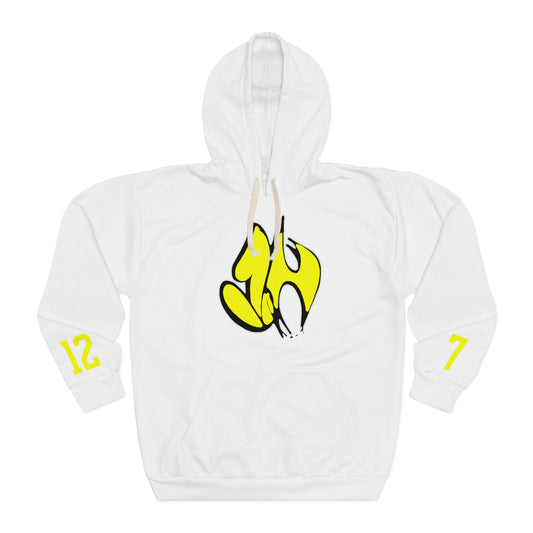 "James' Legendary Crit " - ZN FOREVER  Hoodie White (Yellow)