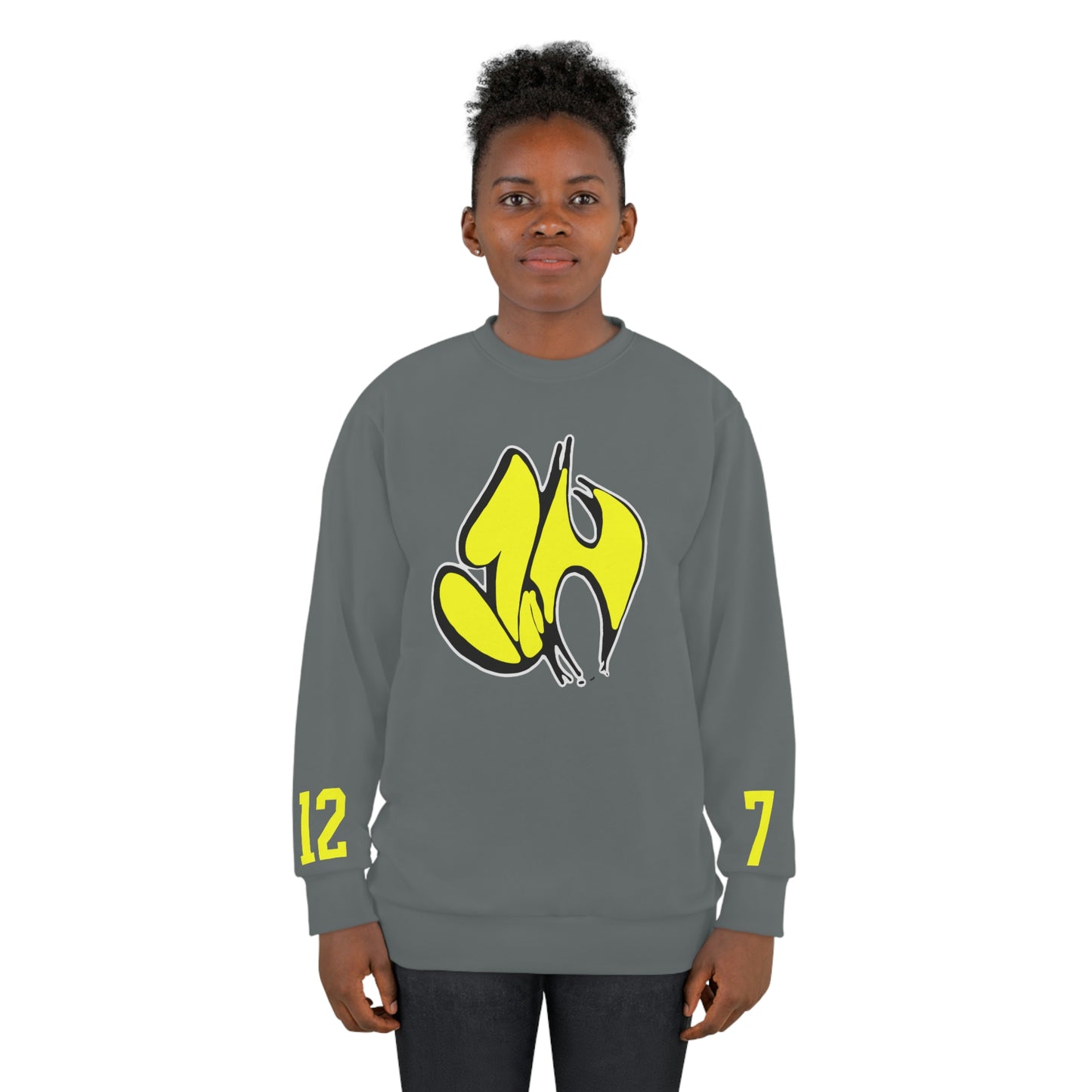 "James' Legendary Crit " - ZN FOREVER  Crew Grey (Yellow)