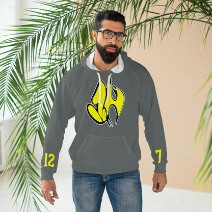 "James' Legendary Crit " - ZN FOREVER  Hoodie Grey (Yellow)