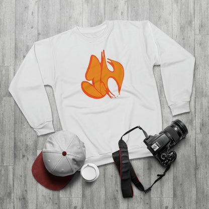 "James' Legendary Crit " - ZN FOREVER Crew White (Orange)