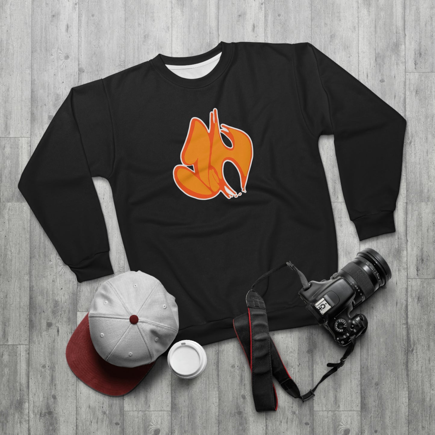 "James' Legendary Crit " - ZN FOREVER Crew Black (Orange)