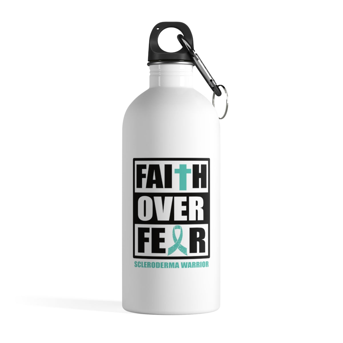 Faith Over Fear Stainless Steel Water Bottle