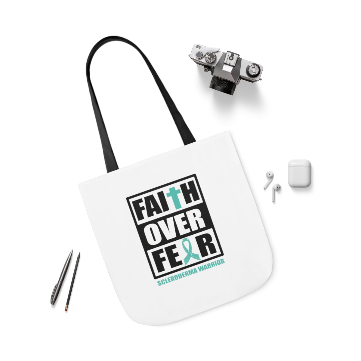 Faith Over Fear - Canvas Tote Bag