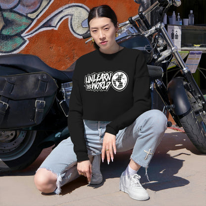 Unlearn The World - WM Crop Sweatshirt