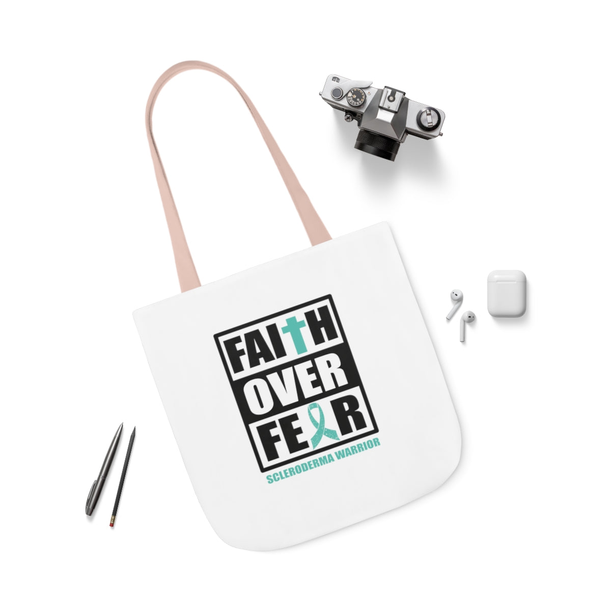 Faith Over Fear - Canvas Tote Bag