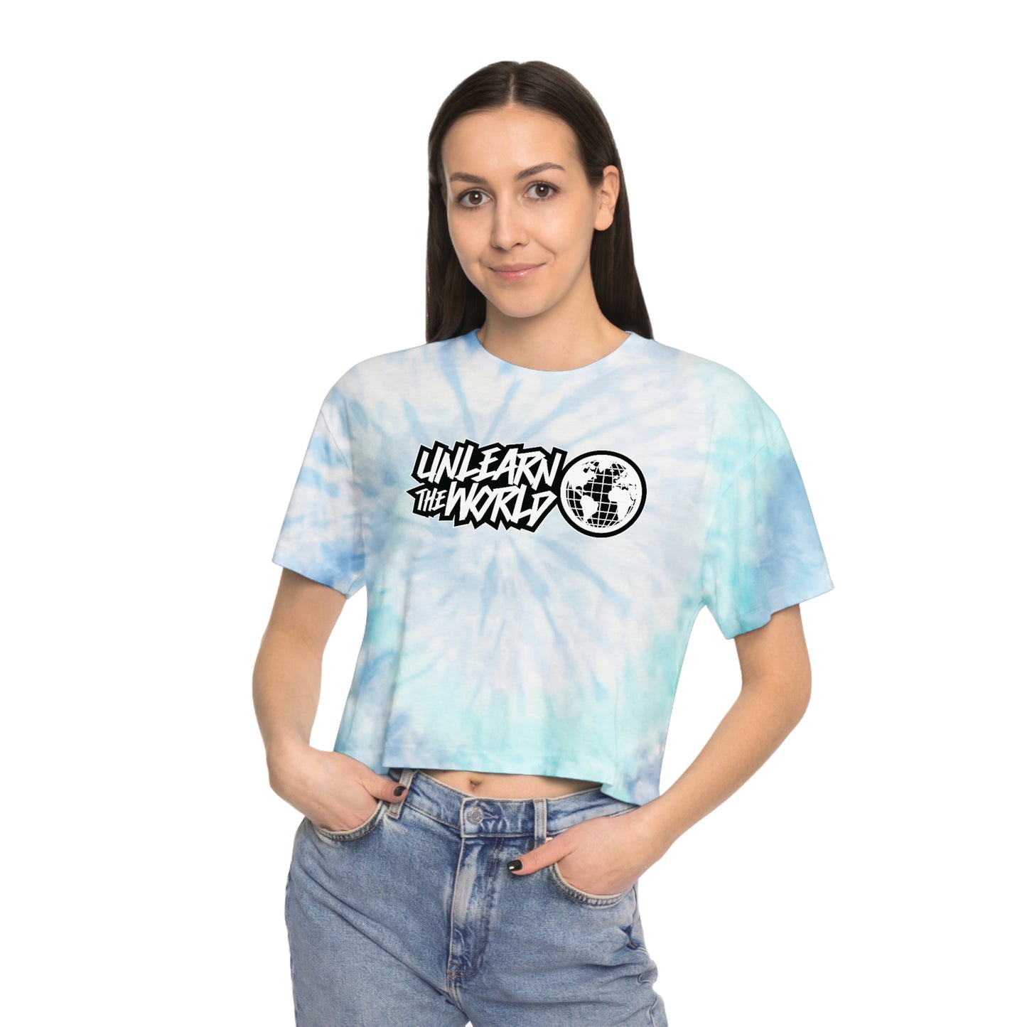 Unlearn The World - Women's Tie-Dye Logo Tee