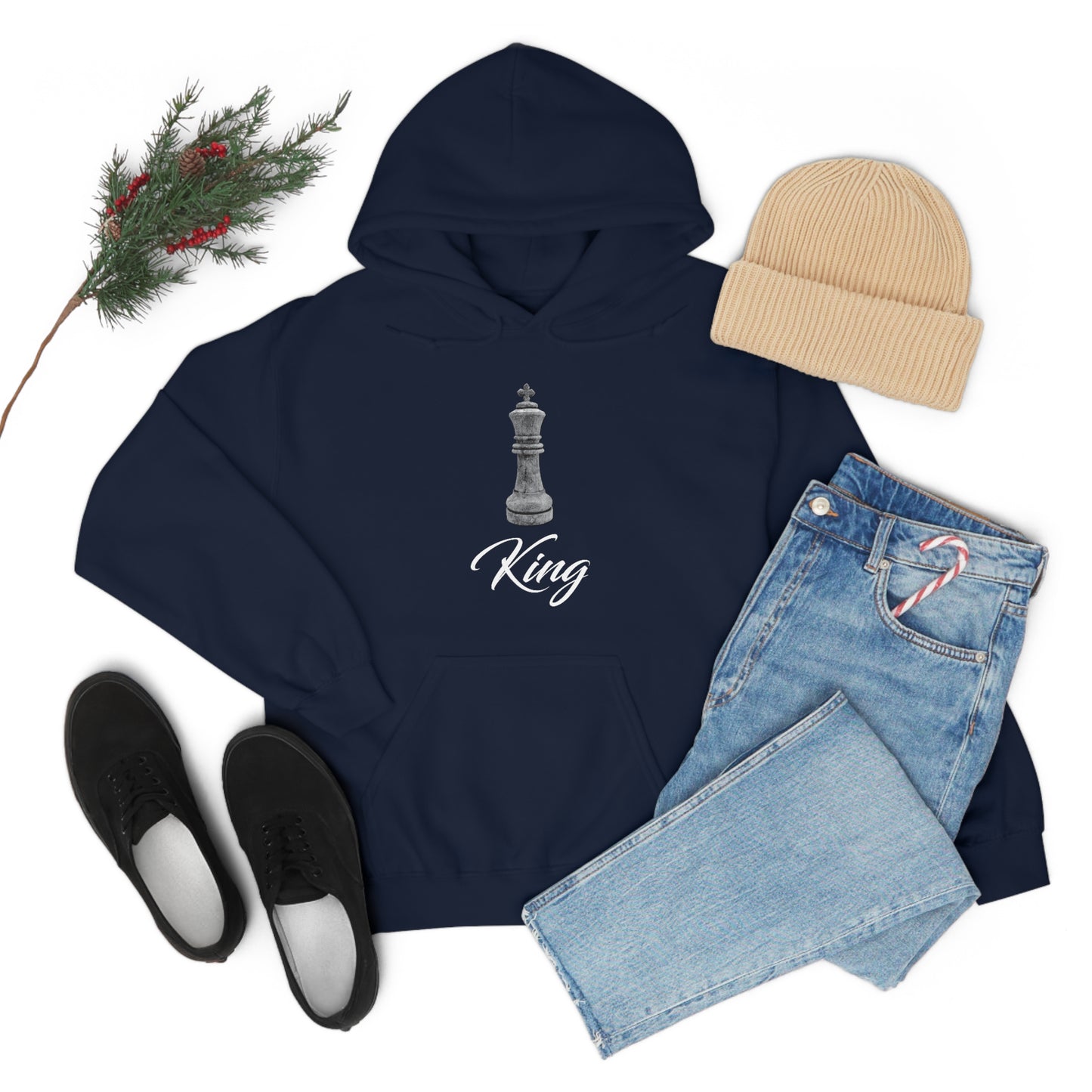 Del La Kruci - The King Hooded Sweatshirt