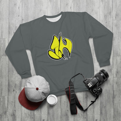 "James' Legendary Crit " - ZN FOREVER  Crew Grey (Yellow)
