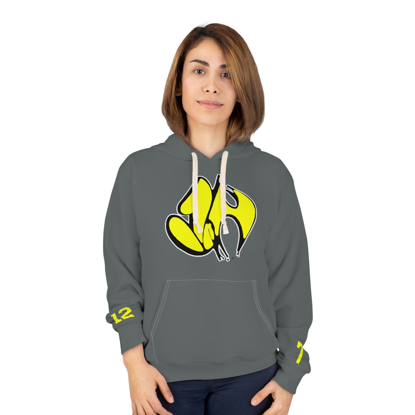 "James' Legendary Crit " - ZN FOREVER  Hoodie Grey (Yellow)